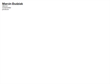 Tablet Screenshot of marcindudziak.com